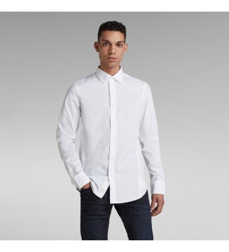 G-Star - pour homme. dressed super slim shirt white