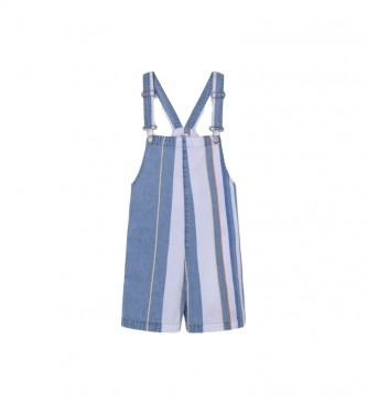 Pepe Jeans para niña. PG230313 Peto Sophi azul (18años= 188cm), Casual, Sin mangas / Tirantes, Algodón Orgánico, Sostenible, moda infantil,