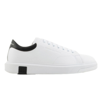 A|X Armani Exchange para hombre. XUX123XV534K488 Zapatillas de Piel Action blanco (40), Plano, Cordones, Casual