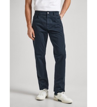 Pepe Jeans para hombre. PM211644 Pantalón Slim Five Pockets marino (32), Casual, Algodón, Pepe Jeans outlet 2024.