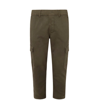 Pepe Jeans para hombre. PM211652 Pantalón Gymdigo Cargo verde (29), Casual, Algodón, Sostenible, Pepe Jeans outlet 2024.