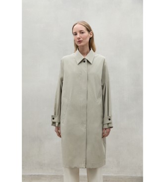 ECOALF para mujer. MCWGAJKIDA000042S24-004 Chaqueta Ida beige (XS), Casual, Algodón, Manga larga, Poliéster Reciclado, Sostenible