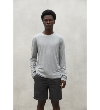 Camiseta Now gris (S), Casual, Algodón, Manga larga, Sostenible, ECOALF outlet 2024.