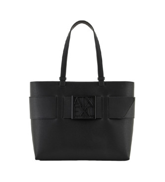 A|X Armani Exchange para mujer. 9491380A87400020 Bolso Shopping negro (OSFA), Casual, Poliuretano