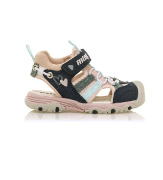 Mustang Kids para niña. 48740 Sandalias River marino (32), Plano, Velcro, Casual, moda infantil, Mustang Kids outlet 2024.
