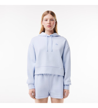 Lacoste para mujer. SF0281_J2G Sudadera Jogger con capucha azul claro (40), Casual, Algodón, Manga larga, Lacoste outlet 2024.