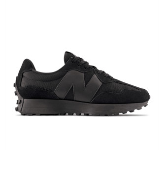 New Balance para hombre. MS327V1 Zapatillas de Piel 327 negro (42), Plano, Cordones, Casual