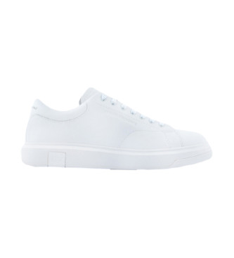 A|X Armani Exchange para hombre. XUX123XV53400152 Zapatillas de Piel Action blanco (40), Plano, Cordones, Casual