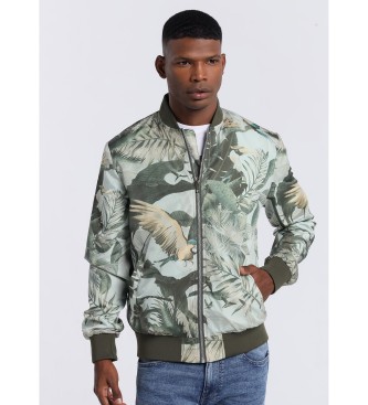 Victorio & Lucchino, V&L para hombre. 4530448 Cazadora con cremallera (L), Casual, Verde, Poliéster, Manga larga