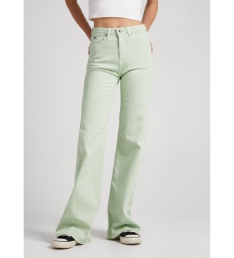 Pepe Jeansvoor vrouwen. PL211617YG2 Willa groene broek (27/32), Casual, Katoen, Duurzaam