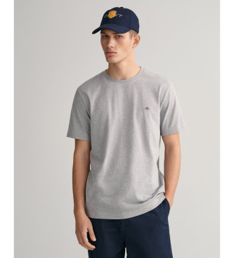 Gant para hombre. 2003184 Camiseta escudo gris (M), Casual, Algodón, Manga corta
