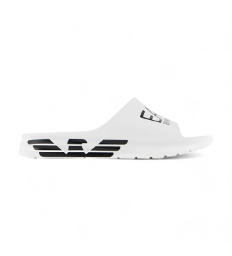 EA7 para hombre. XBP008_XK337 Chanclas Crusher blanco (41), Plano, Ninguno, Beachwear