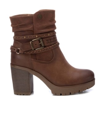 Refresh para mujer. 172249 Botines 172249 marrón (37), 3 a 5cm, Cremallera, Casual, Refresh outlet 2024.