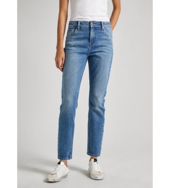 Pepe Jeans para mujer. PL204591GX9 Jeans Tapered azul (27/32), Casual, Algodón, Denim