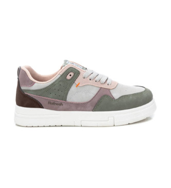 Refresh para mujer. 172346 Zapatillas 172346 verde (37), Plano, 1 a 3cm, Cordones, Casual, Refresh outlet 2024.