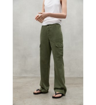ECOALF para mujer. MCWGAPAMARY00239S24-102 Pantalón Mary verde (38), Casual, Lino