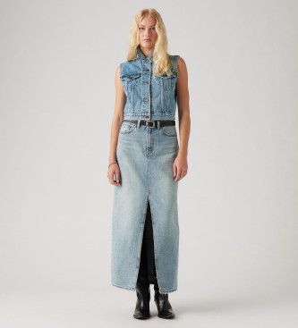 Levi'svoor vrouwen. A7512-0000 Kolom Rok blauw (25), Casual, Katoen