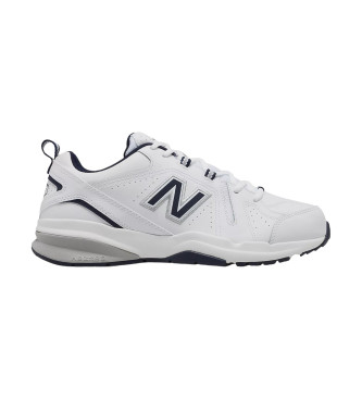 New Balance para hombre. MX608V5 Zapatillas de Piel MX608V5 Slip Resistant blanco (43), Plano, Cordones, Casual