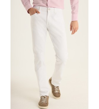 Lois Jeansvoor mannen. 101903613 Regular Jeans - Witte halfhoogslanke jeans (42), Casual, Katoen
