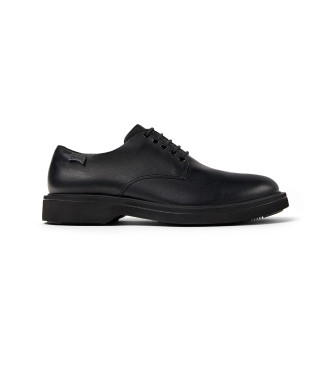 Camper para hombre. K100998-001 Zapatos de piel Norman negro (45), Plano, Cordones, Casual
