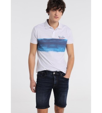 Six Valves para hombre. 5075254 Bermuda Denim azul oscuro (33), Casual, Algodón