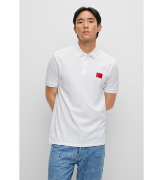HUGO para hombre. 50466202 Polo Dereso blanco (XXL), Casual, Algodón, Manga corta