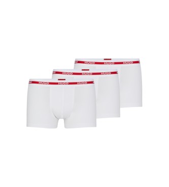 HUGO para hombre. 50492375 Pack 3 Bóxers Triplet Planet blanco (XL), Homewear, Algodón