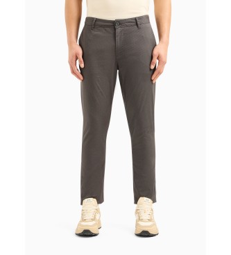 Armani Exchange para hombre. 3DZP14ZNVNZ49AN Pantalón Cremallera gris (31), Casual, Algodón