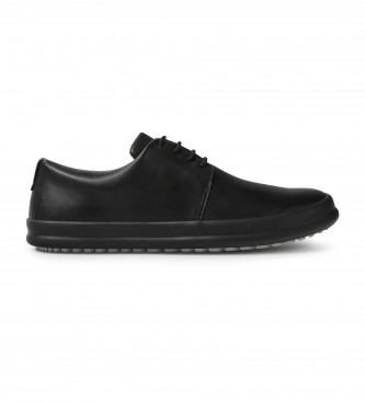 Camper para hombre. K100836-001 Zapatos de piel Chasis negro (41), Plano, Cordones, Casual