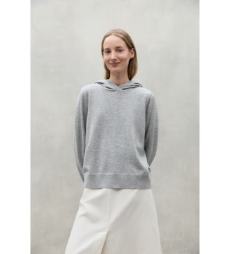 ECOALFvoor vrouwen. MCWGAKNBAMBU0626S24-341 Trui Bambu grijs (L), Casual, Wol, Lange mouwen