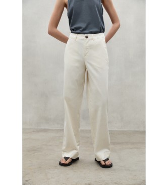 ECOALFvoor vrouwen. MCWGAPAARAS00269S24-001 Aras beige broek (36), Casual, Biologisch katoen, Duurzaam