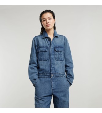 Mono Painter azul (M), Casual, Denim, Manga larga, Algodón Orgánico, Sostenible, G-Star outlet 2024.