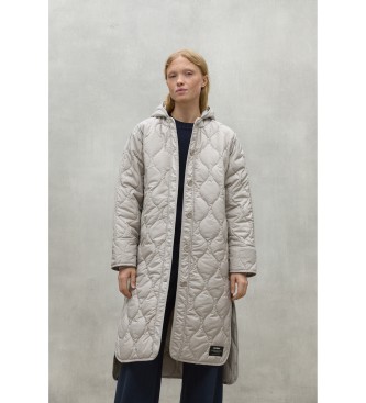 ECOALFvoor vrouwen. MCWGAJKLEZN00162W24-241 Jas Lezna licht beige (M), Casual, Gerecycled polyester, Duurzaam