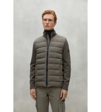 ECOALFvoor mannen. MCMGAKNBIMII0987W24-135 Bimi groene trui (M), Casual, Gerecycled polyester, Duurzaam