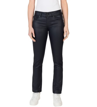 Pepe Jeans para mujer. PL204737BC2 Jeans Slim Lw negro (24/34), Casual, Denim, Modal, Sostenible