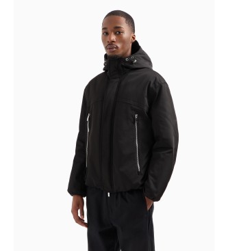 Armani Exchangevoor mannen. XM000035AF10324UC001 Zwart blouson jack (L), Casual, Polyester