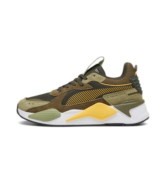 Puma unisex. 39821001 Zapatillas RS-X Heritage verde (42.5), Piel, Plano, Cordones, Casual