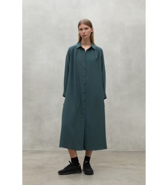 ECOALF para mujer. MCWGADRALEJA0344W24-506 Vestido Alejandra verde (XS), Casual, Manga larga, Lyocell