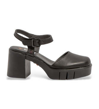 Art para mujer. 119911101003_001 Sandalias de Piel 1991 Eivissa negro (36), 8 a 10cm, Hebilla, Casual