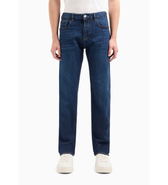 Armani Exchangevoor mannen. 8NZJ16Z2SHZ1500 Rechte jeans marine (38/32), Casual, Katoen, Denim, Marineblauw
