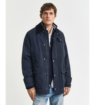 Gant para hombre. 7006498 Chaqueta primaveral de capas marino (S), Casual, Poliéster Reciclado, Sostenible