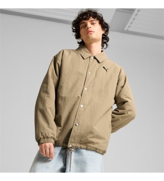 Puma para hombre. 62647767 Chaqueta Coach beige (L), Casual, Nylon, Sostenible