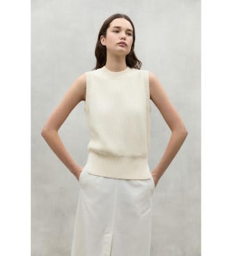 ECOALF para mujer. MCWGAKNHIEDR0649S24-013 Chaleco Hiedra beige (L), Casual, Algodón Orgánico, Sostenible