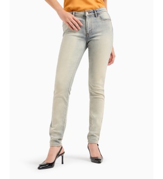 Armani Exchange para mujer. 6DYJ01Y19CZ1500 Jeans 5 Bolsillos azul (32/32), Casual, Algodón, Denim