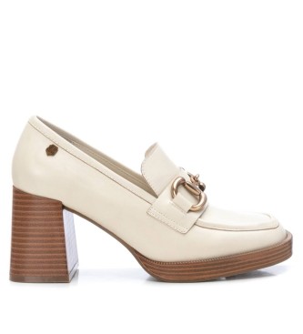 Carmelavoor vrouwen. 16123503-HIELO Leren mocassins 161235 ijs (40), Leer, Wit, 5 tot 8 cm, Geen, Casual, Klassiek