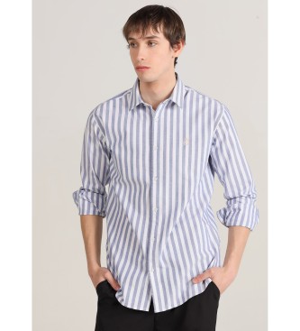 Bendorff para hombre. 840335231 Camisa de manga larga oxford azul (3XL), Casual, Algodón, Clásico