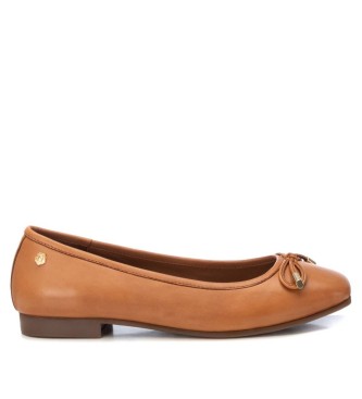 Carmelavoor vrouwen. 161791 Leren ballerina's 161791 bruin (40), Leer, Plat, Geen, Casual, Feest, Klassiek
