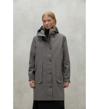 ECOALFvoor vrouwen. MCWGAJKVENUE0049W24-233 Venue jas donkergrijs (L), Casual, Gerecycled polyester, Duurzaam