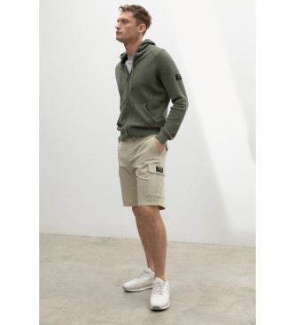 ECOALFvoor mannen. GAPCLIMAS0227MS23-055 Korte broek Limaalf steenbruin (36), Casual, Biologisch katoen, Duurzaam, Gerecycled Katoen