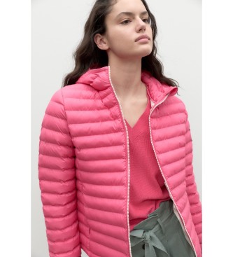 ECOALFvoor vrouwen. GAJKATLAJ0407WS23-381 Jas Atlanticalf fuchsia (M), Casual, Roze, Lange mouwen, Gerecycled polyester, Duurzaam